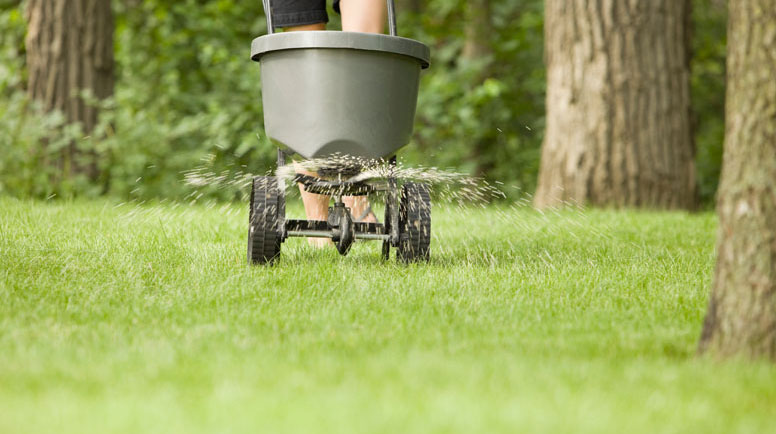 Fertilizer sales on grass